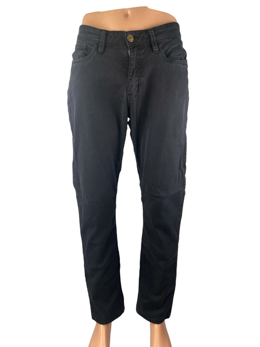 DU/ER Men's Black Mid Rise Slim Fit Straight Leg Performance Denim Jeans Pants M